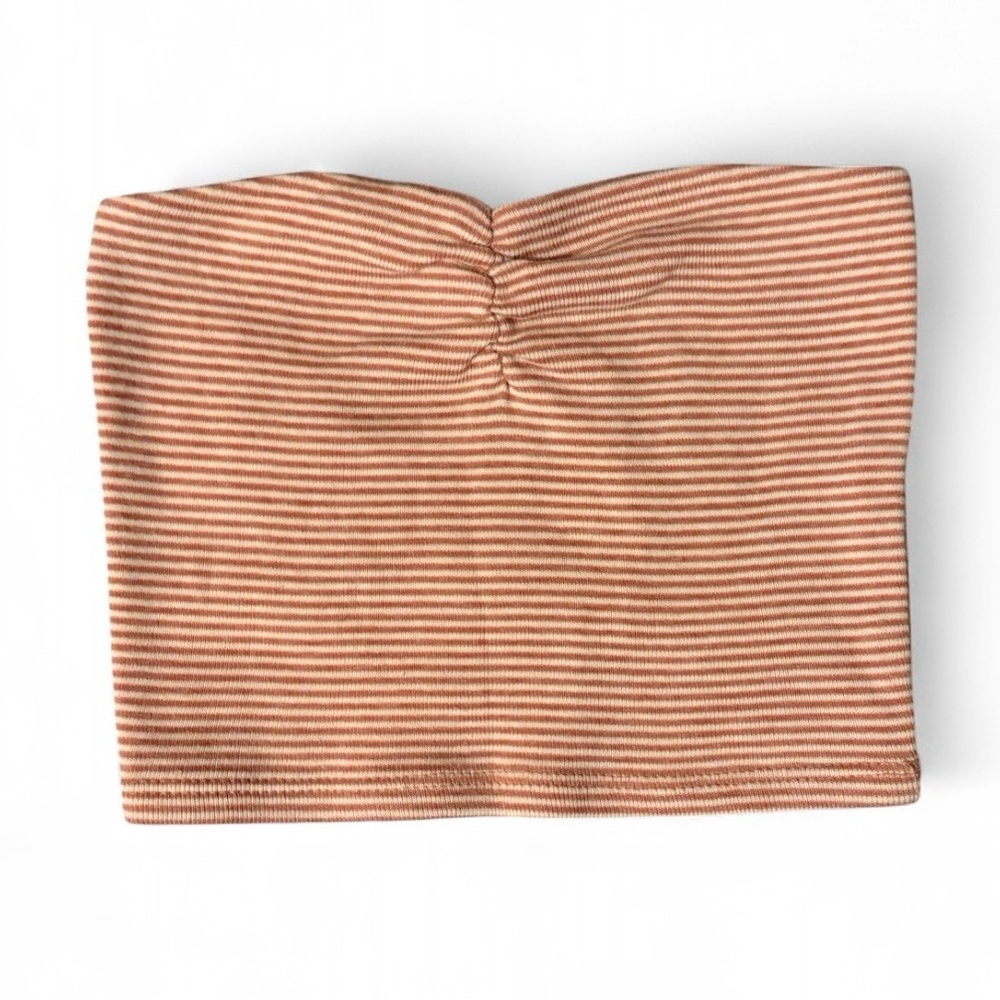 Orange Stripped Tube Top